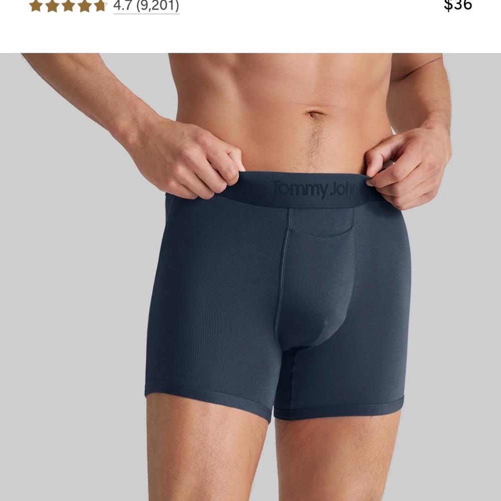 Tommy John Men's Second Skin Boxer Briefs